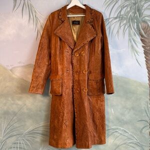 Rubie's boho Brown handmade leather jacket, Size L, NWOT